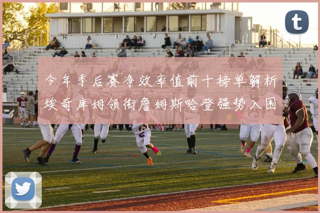 今年季后赛净效率值前十榜单解析埃奇库姆领衔詹姆斯哈登强势入围